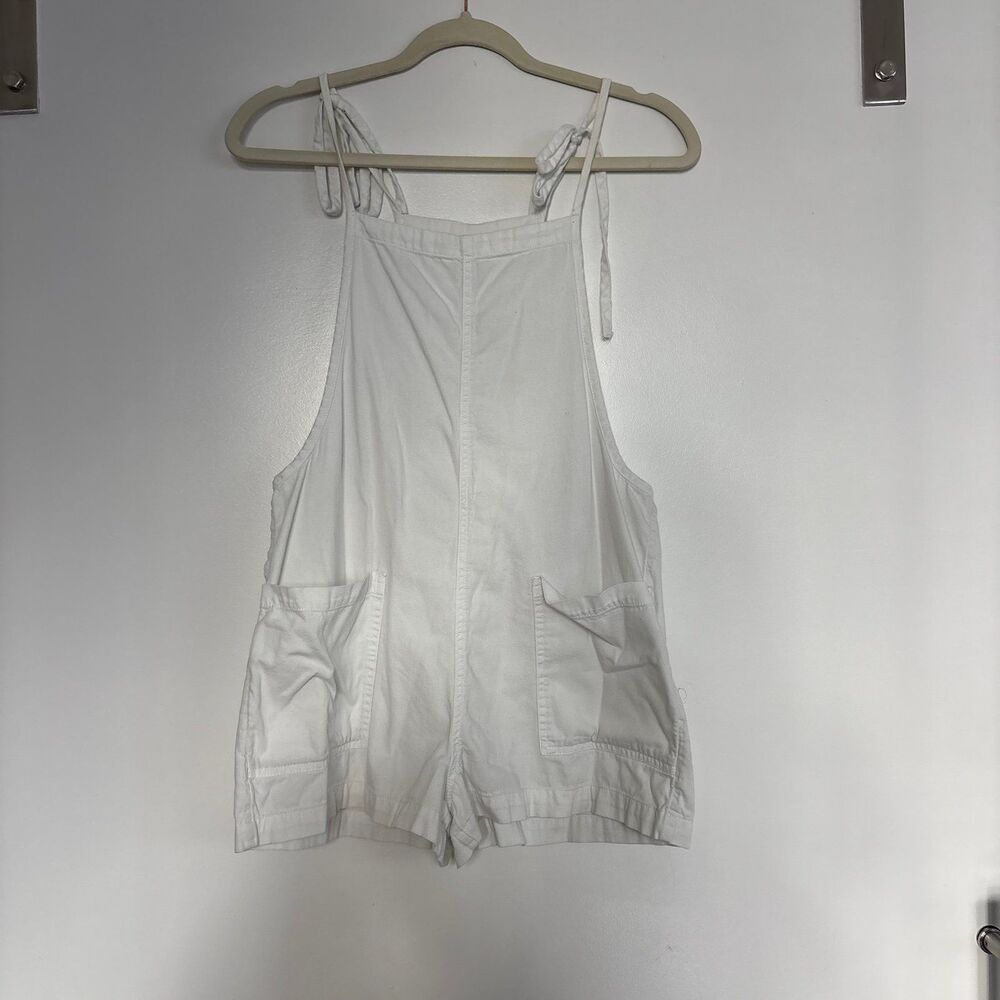 Aerie white overalls